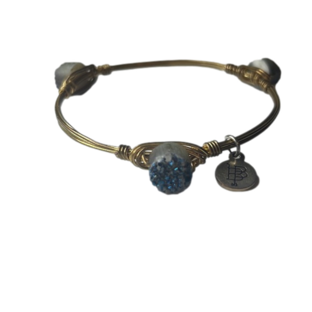 BOURBON and Bowties Blue Sparkly Bangle